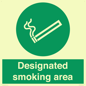 Designated smoking area